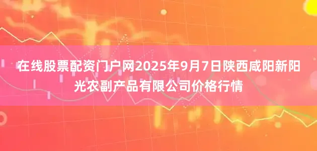 在线股票配资门户网2025年9月7日陕西咸阳新阳光农副产品有限公司价格行情
